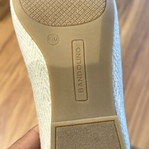 Bandolino Women's Meonna Square Toe Bow Detail Loafers Ivory Size 8.5 - Picture 12 of 12